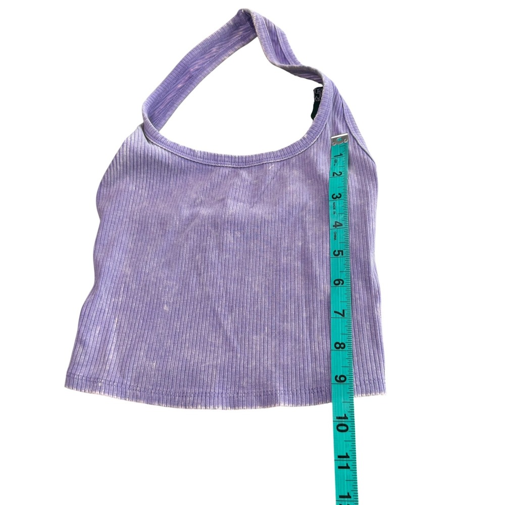NWT Wild Fable Lilac Ribbed Halter Crop Top Shirt Size‎ XXS - Picture 4 of 8